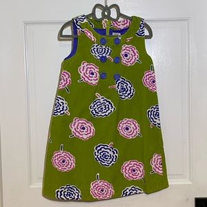 Mini Biden Floral Corduroy Dress